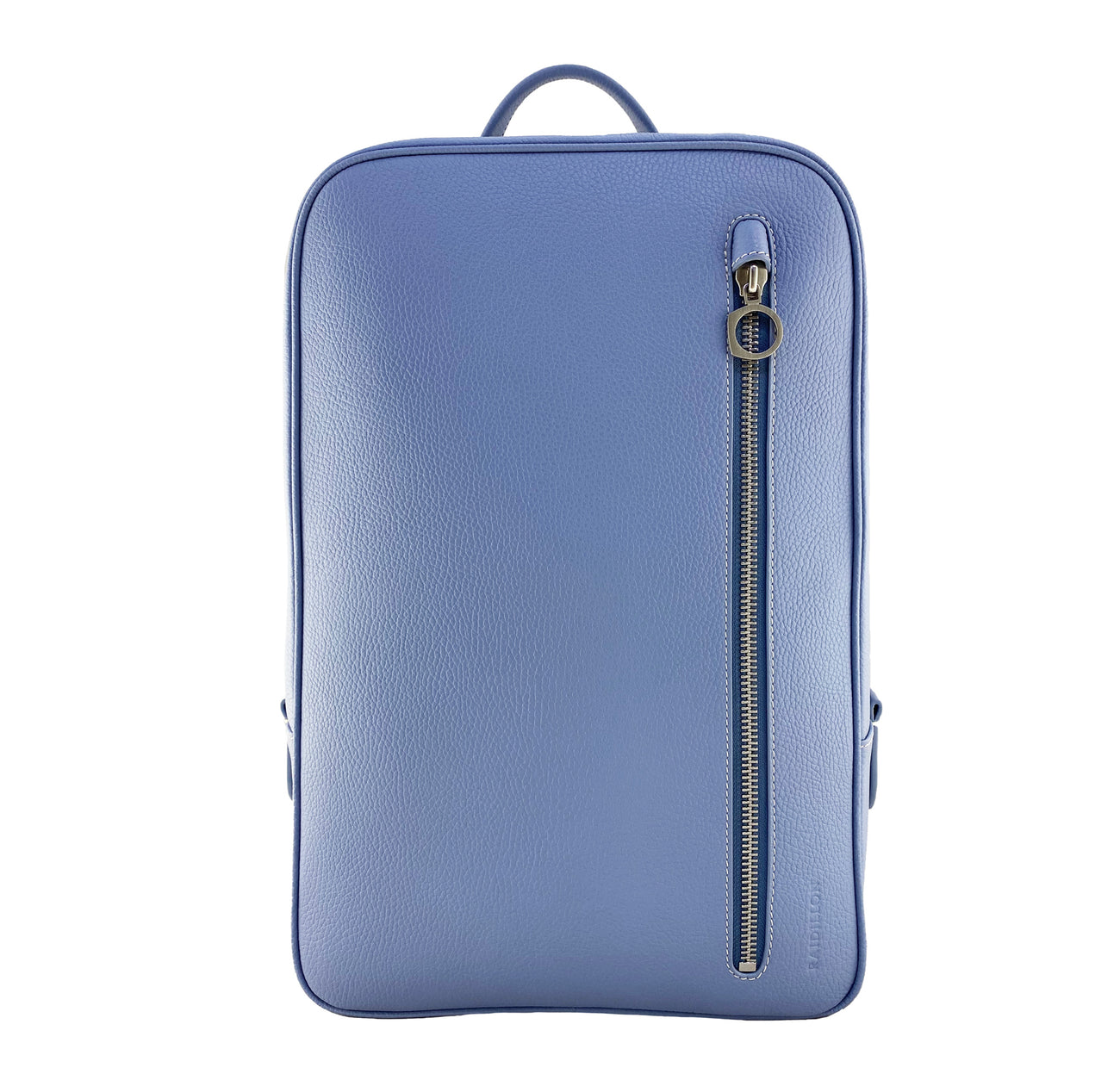 Italian Leather Backpack City - Blue
