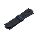 GT Leather Black Strap,  Stitching Blue