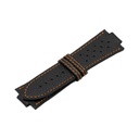 GT Leather Black Strap,  Stitching Orange