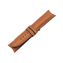 Classic Leather Cognac Strap,  Stitching Orange