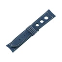 Rally Nubuck Blue Jeans Strap,  Stitching White