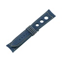 Rally Nubuck Blue Jeans Strap,  Stitching Yellow