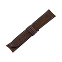 Classic Nubuck Brown Chocolate Strap,  Stitching Blue