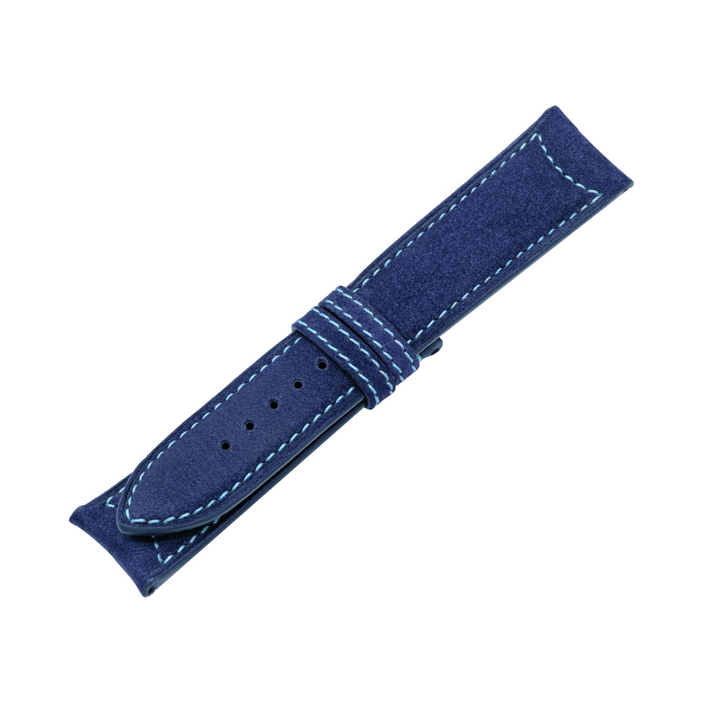 Classic Nubuck Blue Royal Strap,  Stitching Blue Light