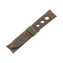 Rally Nubuck Taupe Strap,  Stitching Green Light