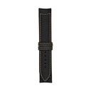 Classic Leather Black Strap,  Stitching Bronze