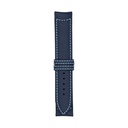 Classic Leather Blue Marine Strap,  Stitching Blue Light