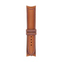 Classic Leather Cognac Strap,  Stitching Blue