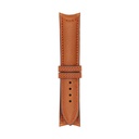 Classic Leather Cognac Strap,  Stitching Red