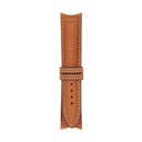 Classic Leather Cognac Strap,  Stitching White