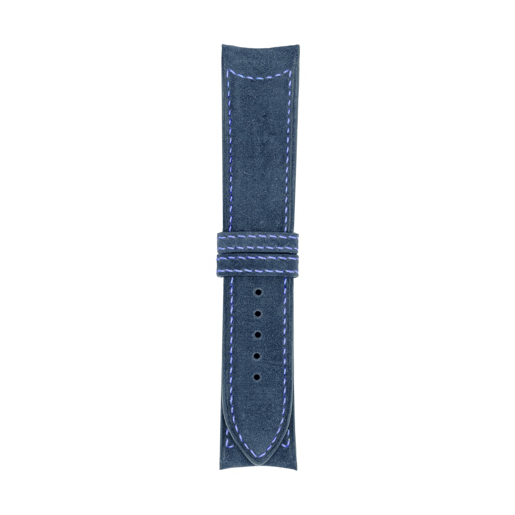 Classic Nubuck Blue Jeans Strap,  Stitching Blue