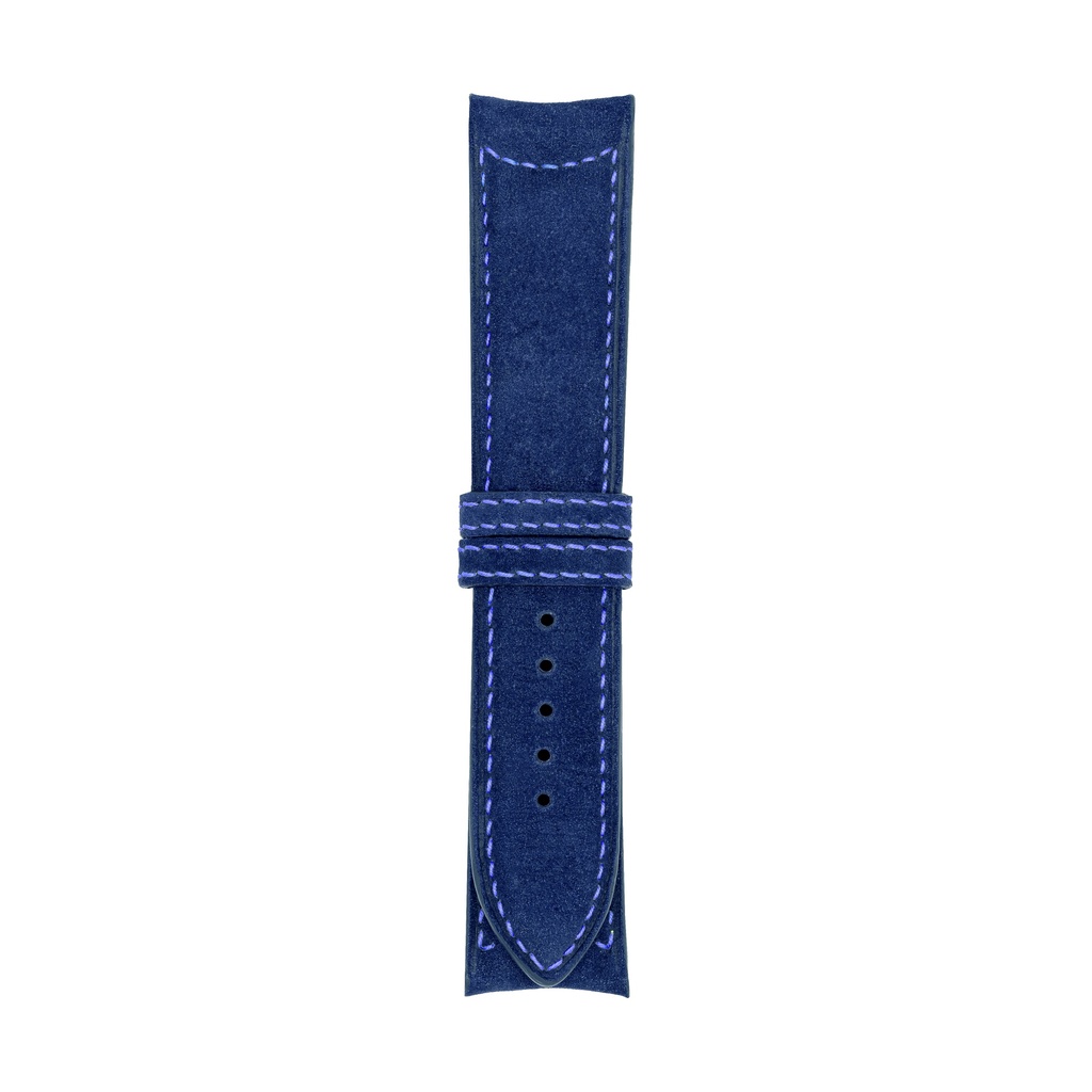 Classic Nubuck Blue Royal Strap,  Stitching Blue