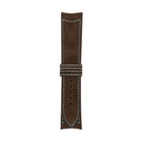 Classic Nubuck Brown Chocolate Strap,  Stitching Blue Light