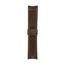 Classic Nubuck Brown Chocolate Strap,  Stitching Bronze