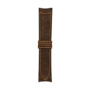 Classic Nubuck Brown Chocolate Strap,  Stitching Orange