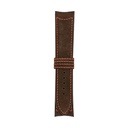 Classic Nubuck Brown Chocolate Strap,  Stitching Red