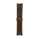 Classic Nubuck Brown Chocolate Strap,  Stitching Yellow