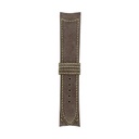 Classic Nubuck Taupe Strap,  Stitching Green Light