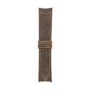 Classic Nubuck Taupe Strap,  Stitching Orange