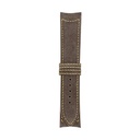 Classic Nubuck Taupe Strap,  Stitching Yellow