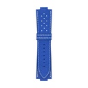 GT Leather Blue Royal Strap,  Stitching White