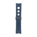 Rally Nubuck Blue Jeans Strap,  Stitching Orange