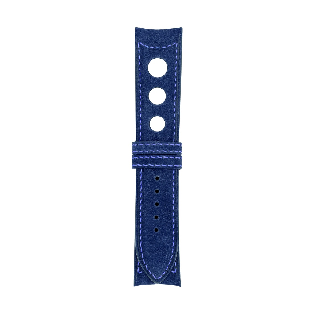 Rally Nubuck Blue Royal Strap,  Stitching Blue