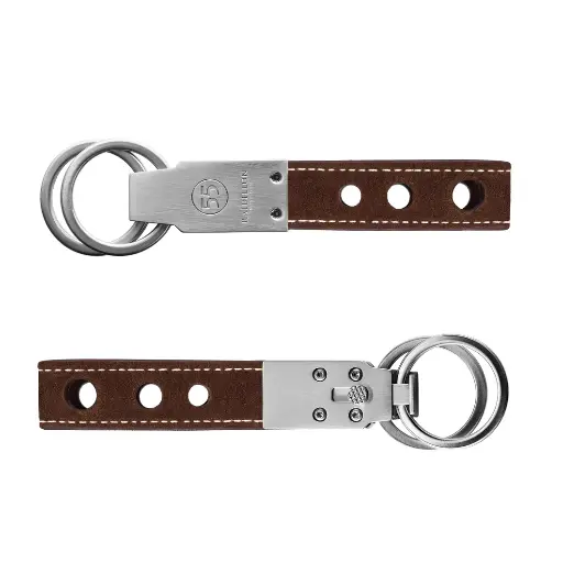 [KE-RIN-559] Nubuck Key Ring : Brown - Natural