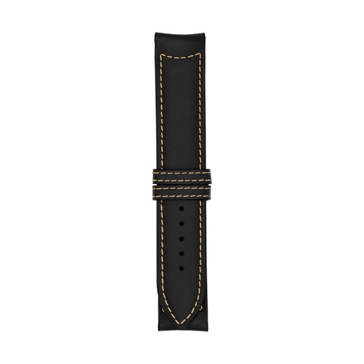 Classic Leather Black Strap,  Stitching Bronze