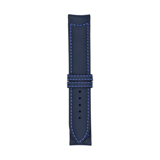 Classic Leather Blue Marine Strap,  Stitching Blue