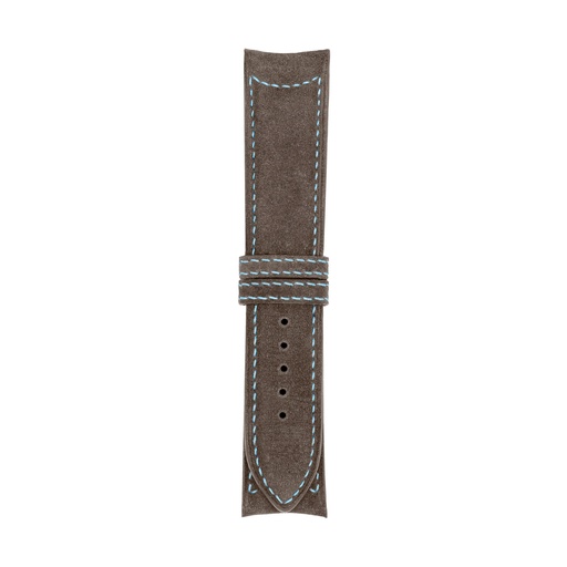 Classic Nubuck Taupe Strap,  Stitching Blue Light