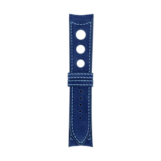 Rally Nubuck Blue Royal Strap,  Stitching Blue Light